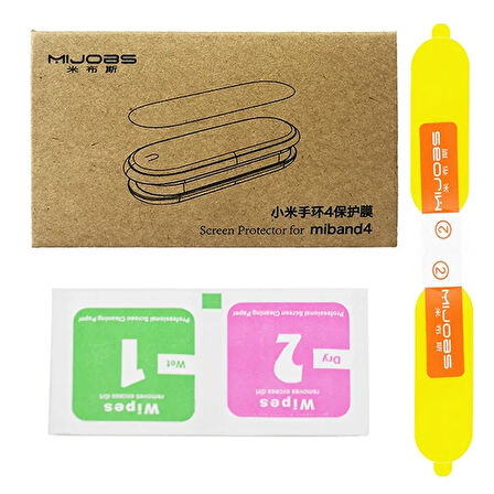 Mijobs Mi Band 5-4 Darbe Emici Ekran Koruyucu 2 Adet Set-(5775)