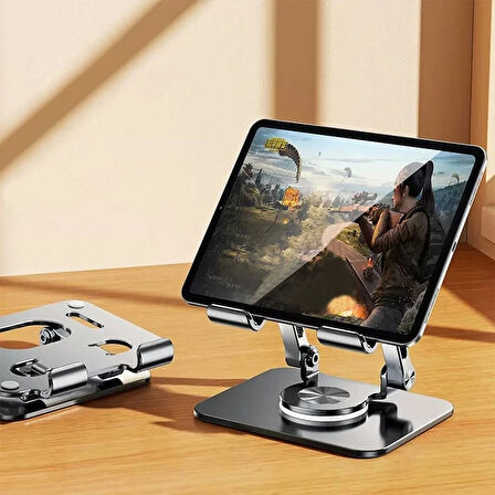 Ally H07 Katalanabilir Alüminyum Tablet ve Telefon Tutucu Standı-(5775)
