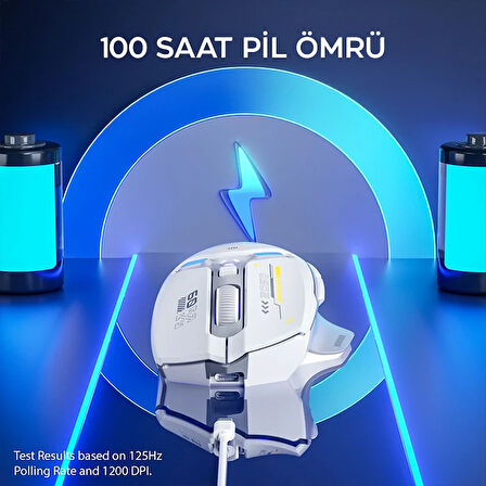 İNPHIC İN9 Kablosuz Oyun Faresi Gerçek Üç Modlu Bluetooth/Tip-CWired/2.4G Kablo