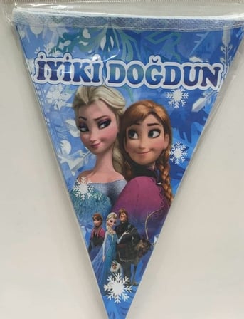 Özel Üretim Frozen Üçgen Flama Oda Süsü Hatıra Ambiyans
