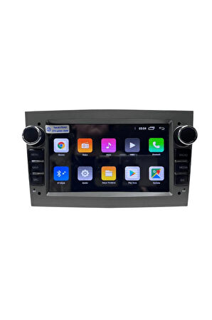 Oto Multimedya Opel Corsa D Silver UNI - TY / 2 GB RAM 32 GB HDD / 7 Inch Ekr. Carplay And. 13 Doubl