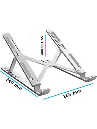 Concord N3 Alüminyum Ayarlı Laptop Macbook Notebook Yükseltici Tutucu Stand 