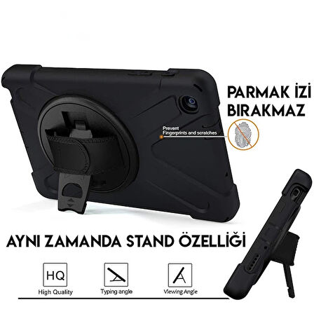 Ally Galaxy Tab P200-P205 3 Katmanlı Standlı Zırh Kılıf-Shockproof-(5775)