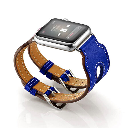 Ally Apple Watch 7-8 45mm 6-5-4 44mm Kordon Kayış H-Style 3-2-1 42mm-(5775)