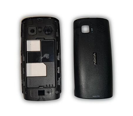 Nokia N500 Kasa Kapak Nokia N500 Siyah Renk Orta Kasa Ön Kapak Arka Kapak Tuş Takımı