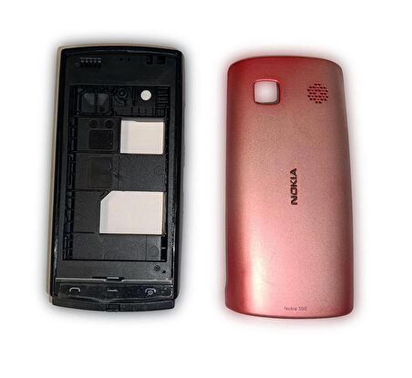 Nokia N500 Kasa Kapak Nokia N500 Kırmızı Renk Orta Kasa Ön Kapak Arka Kapak Tuş Takımı