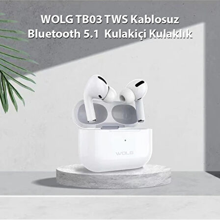 WOLG TB03 TWS Kablosuz Bluetooth 5.1 Kulakiçi Kulaklık-(5775)
