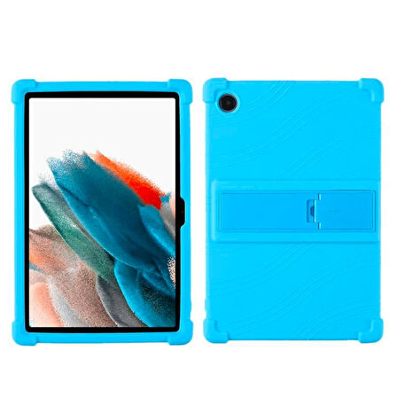 Ally SM Galaxy Tab A8 2021 10.5 (X200/X205) Kılıf Standlı Silikon Kılıf-(5775)