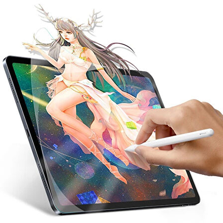 Baseus İpad Pro 12.9 İnch 2017 Paper Like Film Darbe Emici Pet Ekran Koruyucu-(577