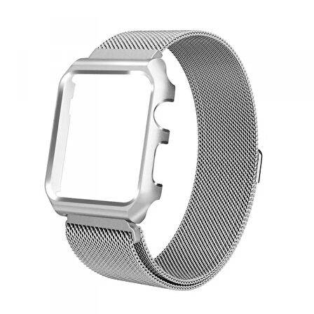 Ally Apple Uyumlu Watch 6-5-4 44mm Watch Ultra 49mm Metal Kayış Milano Loop+metal Kılıf