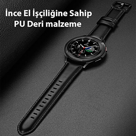Dux Ducis SM Galaxy Watch 20MM-Huawei GT2-GT3 42MM-Magic 2 42MM için Business Deri 