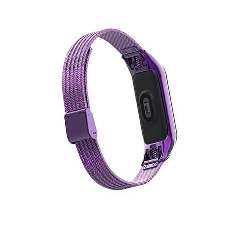 Lüx Xiaomi Uyumlu Mi Band 3 Akıllı Saat Çelik Toka Kayış Kordon-(5775)