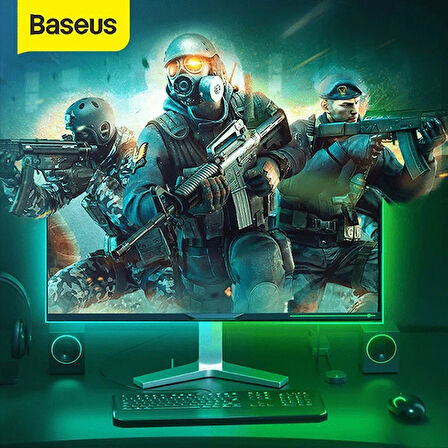 BASEUS Game Light RGB 5050 Esnek Oyuncu Pc LED Şerit Işık 5W15 m-(5775)