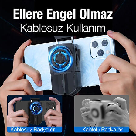 DL-A5 Cep Telefonu Soğutma Fanı Gamer Oyuncu Radyatör Soğutucu-(5775)