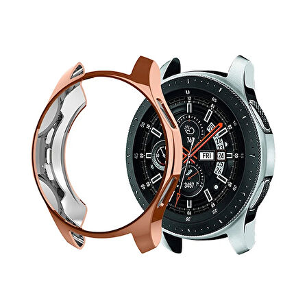 Ally Samsung Uyumlu Watch 46mm Lazer Kaplama Slim Silikon Bumber Kılıf-(5775)