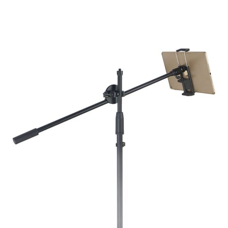 Microcase 55 cm Ayarlanabilir 1/4 Vida Uçlu Tripod Uzatma Kolu – Mikrofon Standı İçin Bağlantı Kelepçeli Boom Kolu - AL5900