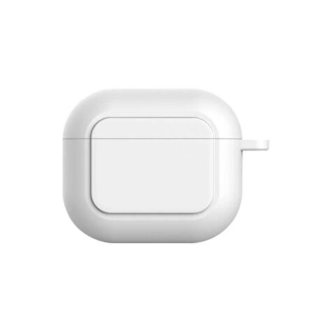 Ally Apple Uyumlu AirPods 3 İçin Kancalı Ultra İnce Silikon Kulaklık Kılıfı-(5775)