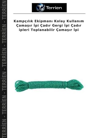 Kampçılık Ekipmanı Kolay Kullanım Çamaşır İpi Çadır Gergi İpi Çadır ipleri Toplanabilir Çamaşır İpi