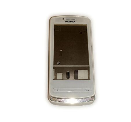 Nokia N700 Kasa Kapak Nokia N700 Beyaz Renk Orta Kasa Ön Kapak Arka Kapak Tuş Takımı