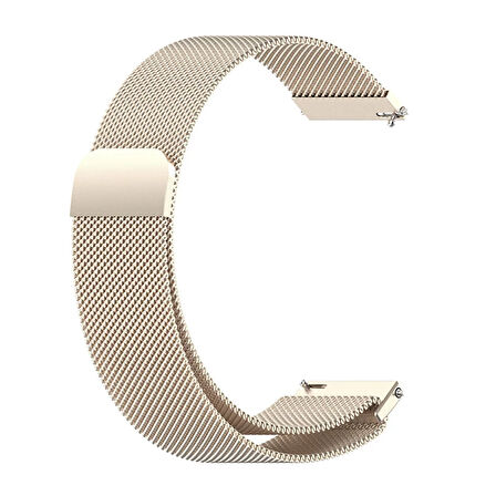 20mm Samsung Uyumlu Watch Huawei Watch Kayış Kordon Metal Milano Loop-(5775)