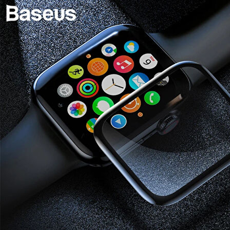 Baseus Apple Uyumlu Watch 42mm 3D Kavisli Tempered Kırılmaz Cam Koruyucu-(5775)
