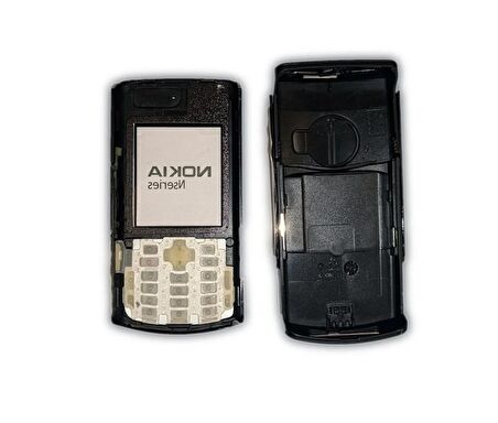 Nokia N72 Kasa Kapak Nokia N72 Siyah Renk Orta Kasa Ön Kapak Arka Kapak Tuş Takımı