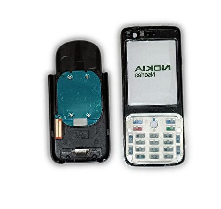 Nokia N73 Kapak Nokia N73 uyumlu Siyah Renk ön Kapak Arka Kapak ve Tuş Takımı