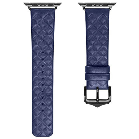 Dux Ducis Apple Uyumlu Watch 42/44/45mm İçin Enland Serisi Premium Deri Kayış Kordon-(57