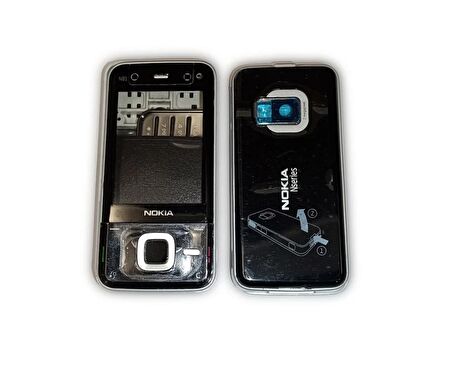 Nokia N81 Kasa Kapak Nokia N81 Siyah Renk Orta Kasa Ön Kapak Arka Kapak Tuş Takımı