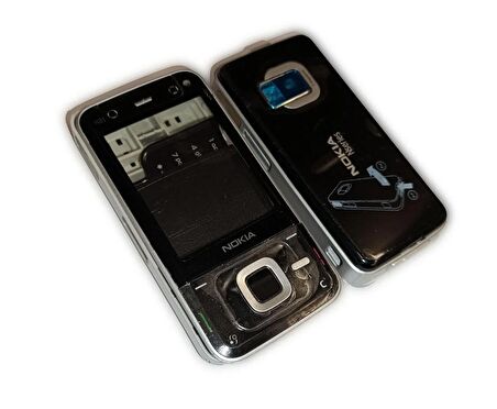 Nokia N81 Kasa Kapak Nokia N81 Siyah Renk Orta Kasa Ön Kapak Arka Kapak Tuş Takımı