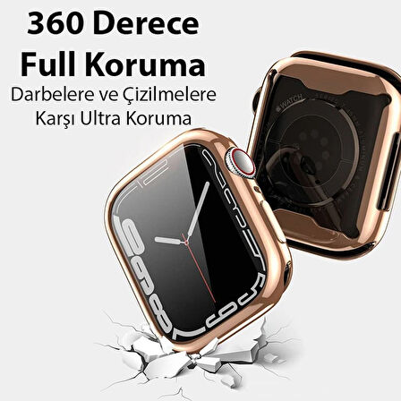 Dux Ducis Samo Series Apple Uyumlu Watch 45mm İçin Soft TPU Full Koruma Ultra İnce Siliko