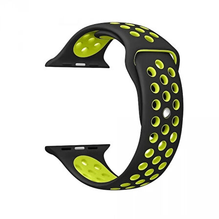 Ally Apple Watch 7-8 45mm 6-5-4 44mm Kayış Kordon Nike Style Soft Silikon 3-2-1 42