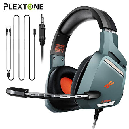 Plextone G800 3.5mm Teleskopik Kablolu Gaming Oyuncu Kulaklığı-(5775)