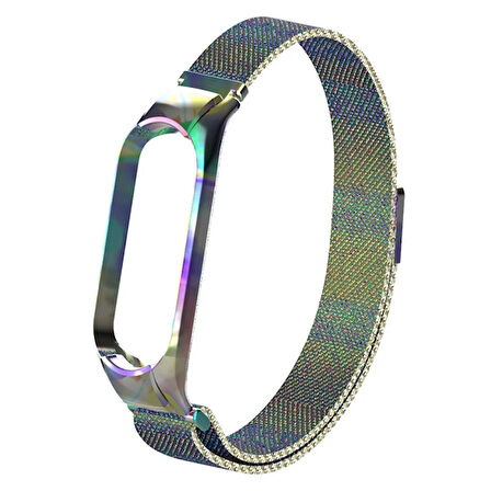 Xiaomi Uyumlu Mi Band 5 Metal Kayış Kordon Milano Loop-(5775)
