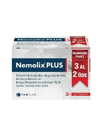 Tab İlaç Nemolix Plus Takviye Edici Gıda 3 Al 2 Öde