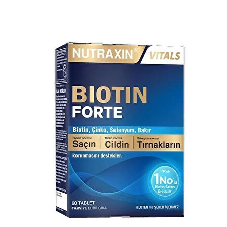 Nutraxin Biotin Forte 60 Tablet Takviye Edici Gıda