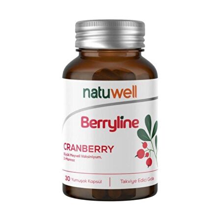 Natuwell Berryline Cranberry 30 Yumuşak Kapsül