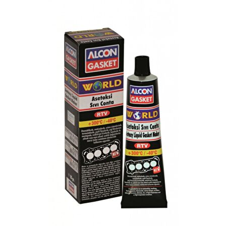 ALCON World Asetoksi Kırmızı Sıvı Conta 50g (M-3332)