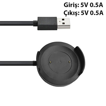 Xiaomi Uyumlu Mi Watch Color WT06 USB Şarj Kablosu-(5775)