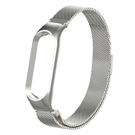 Xiaomi Uyumlu Mi Band 5 Metal Kayış Kordon Milano Loop-(5775)
