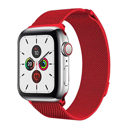 Ally Apple Watch 7-8 45mm 6-5-4 44mm Kayış Kordon Metal Milano Loop 3-2-1 42mm-(57
