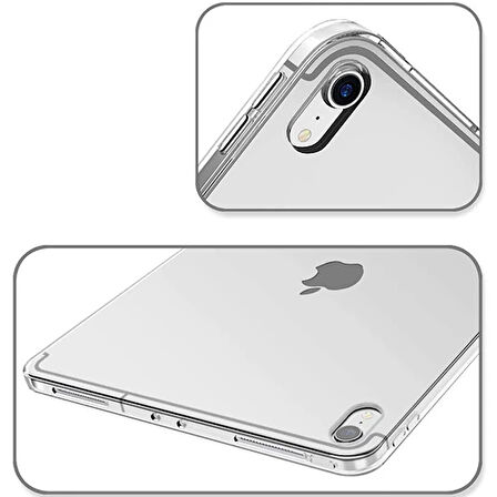 ALLY iPad Pro 11 inch (2021-2020-2018) Ultra Koruma Şeffaf Silikon Kılıf-(5775)