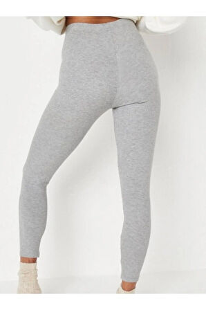 Gri Melanj Fitilli Tayt