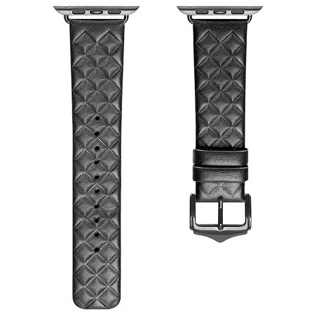 Dux Ducis Apple Uyumlu Watch 38/40/41mm İçin Enland Serisi Premium Deri Kayış Kordon-(57