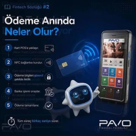 Pavo N96 Mobil Pos Cihazı Android 11 6.5 İnç Dokunmatik Ekran