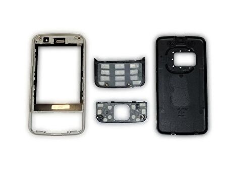 Nokia N96 Kapak Nokia N96 uyumlu Siyah Renk ön Kapak Arka Kapak ve Tuş Takımı