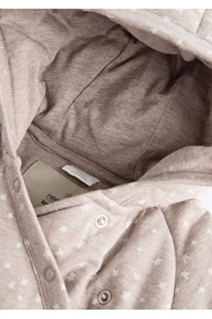 Chocolate Brown Star Tam Polar Astarlı Astronot Tulum