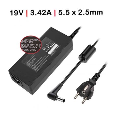Delta 19V 3.42A 65W (5.5*2.5mm) Notebook Adaptör, Standart / RPA-AC281