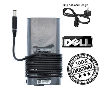 Dell 19.5V 4.62A 90W Orjinal Notebook Adaptörü (7.4*5.0mm) (Oval Kasa)