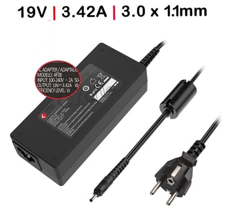 Acer, Asus, Samsung 19V 3.42A 65W (3.0*1.1mm) Notebook Adaptör, Şarj Aleti Cihazı / RNA-AC06